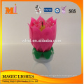 Happy Birthday Lotus Flower Music Fireworks Birthday Candle